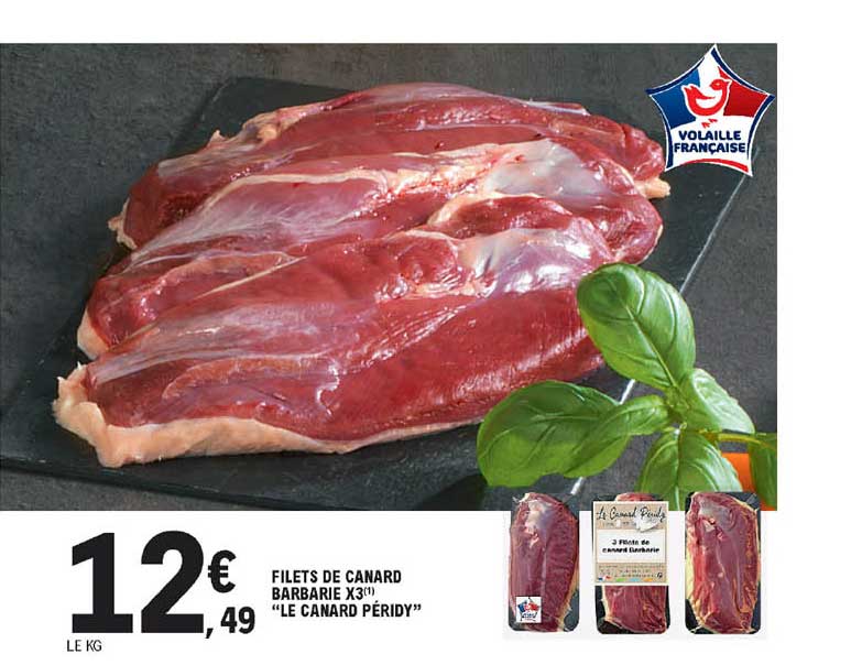 filets de canard barbarie x3 "le canard péridy"