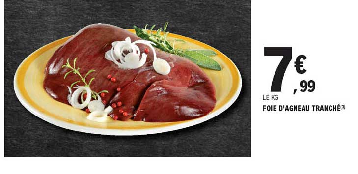 foie d'agneau tranché