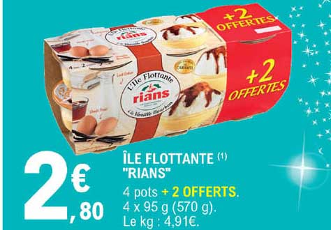 île flottante "rians"