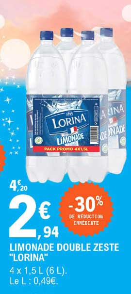limonade double zeste "lorina"