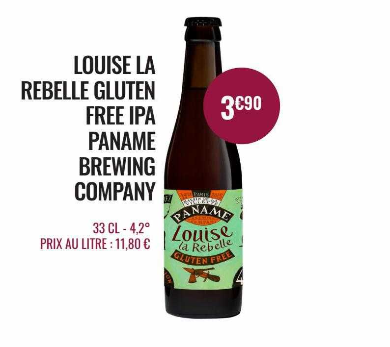 louise la rebelle gluten free ipa paname brewing company