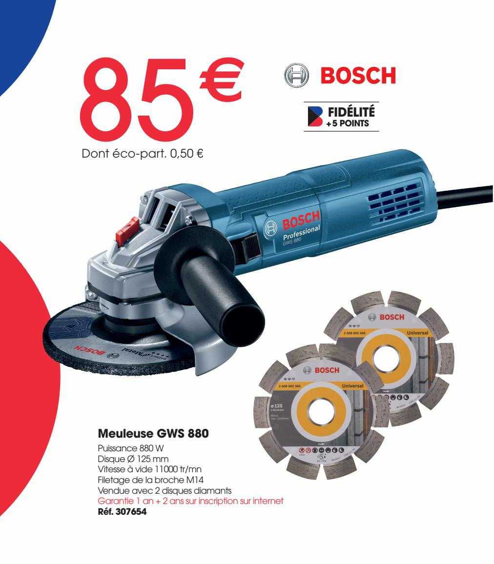 meuleuse gws 880 bosch