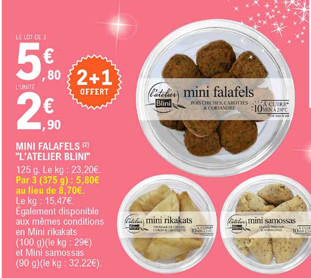 mini falafels "l'atelier blini"