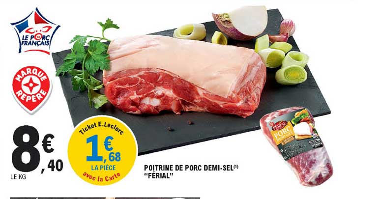 poitrine de porc demi-sel "férial"