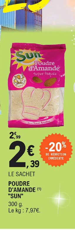 poudre d'amande "sun"