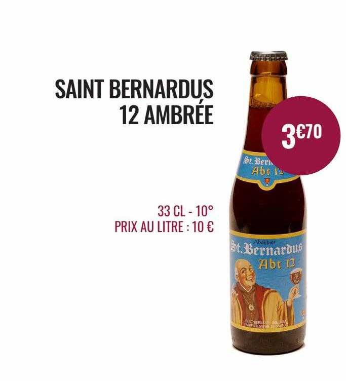 saint bernardus 12 ambrée
