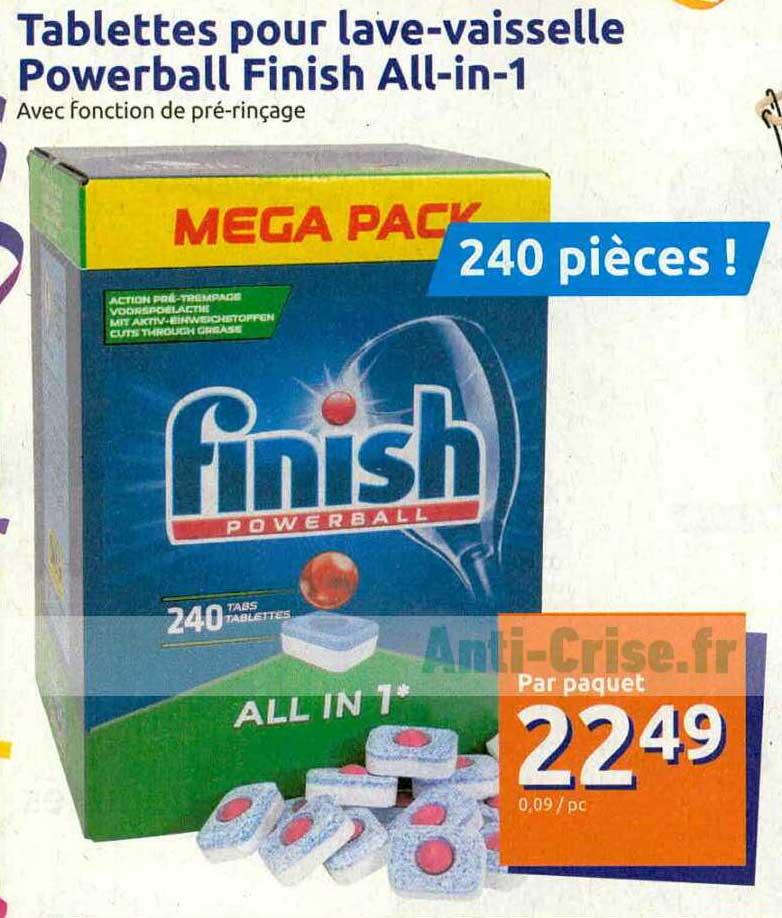 tablettes pour lave-vaisselle powerball finish all-in-1