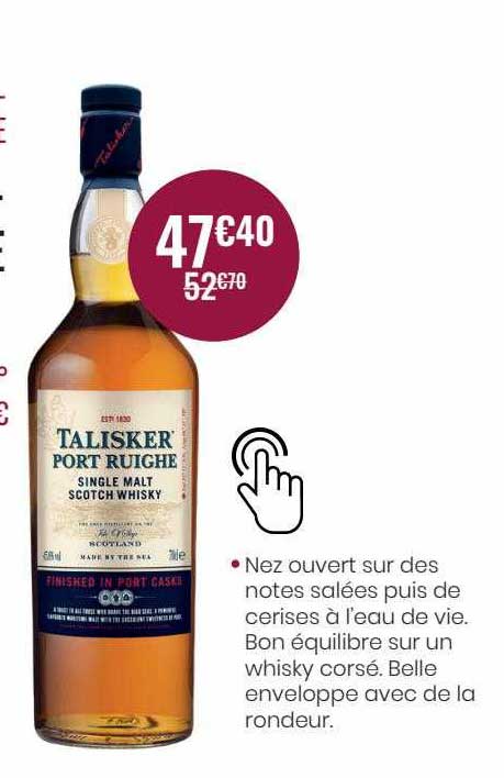 talisker port ruighe single malt scotch whisky