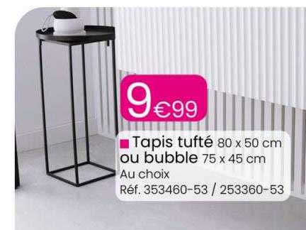 tapis tufté ou bubble