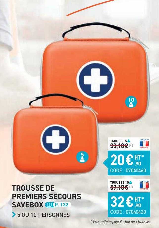trousse de premiers secours savebox