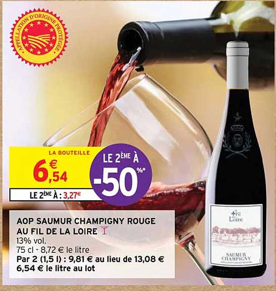 aop saumur champigny rouge au fil de la loire