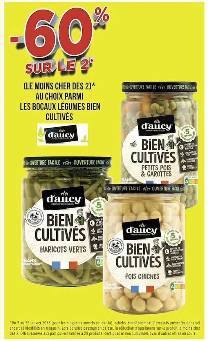 bocaux légumes bien cultivés d'aucy