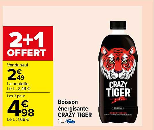 boisson énergisante crazy tiger