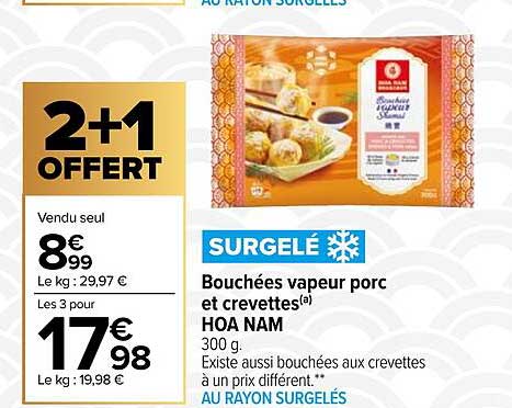 bouchées vapeur porc et crevettes ha nam