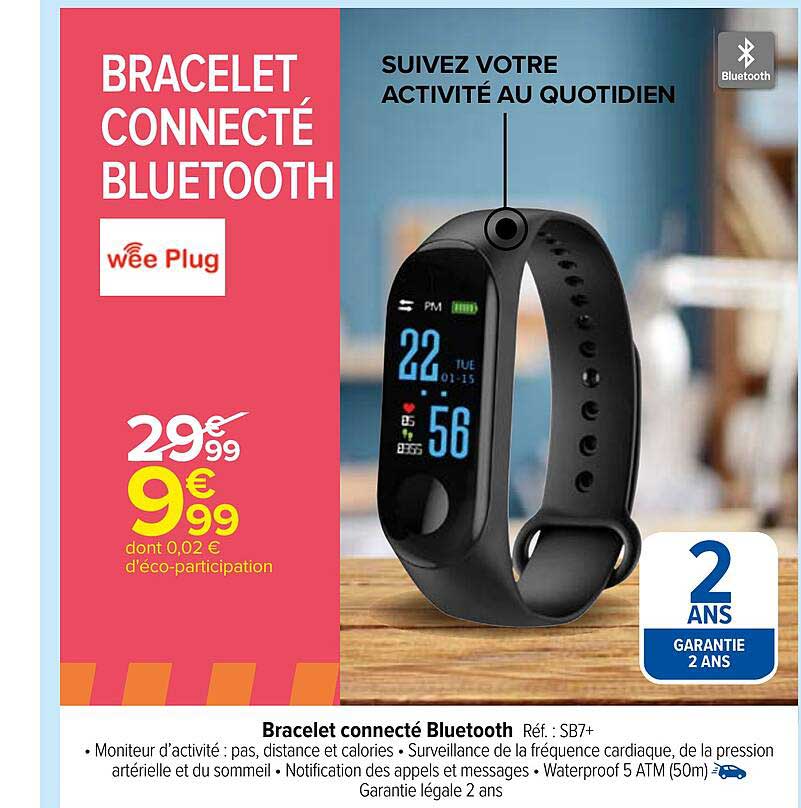 bracelet connecté bluetooth wee plug