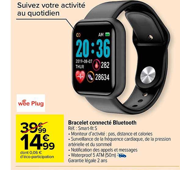 bracelet connecté bluetooth wee plug