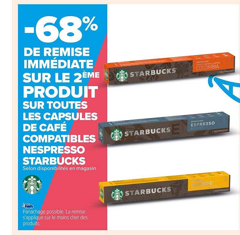 capsules de café compatibles nespresso starbucks