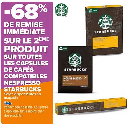 capsules de cafés compatibles nespresso starbucks
