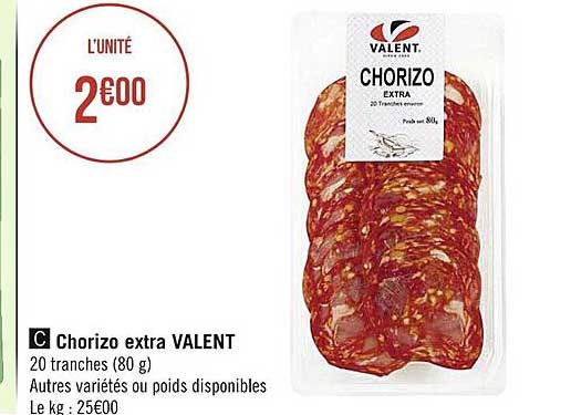 chorizo extra valent