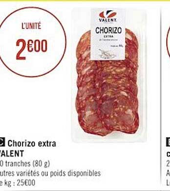 chorizo extra valent