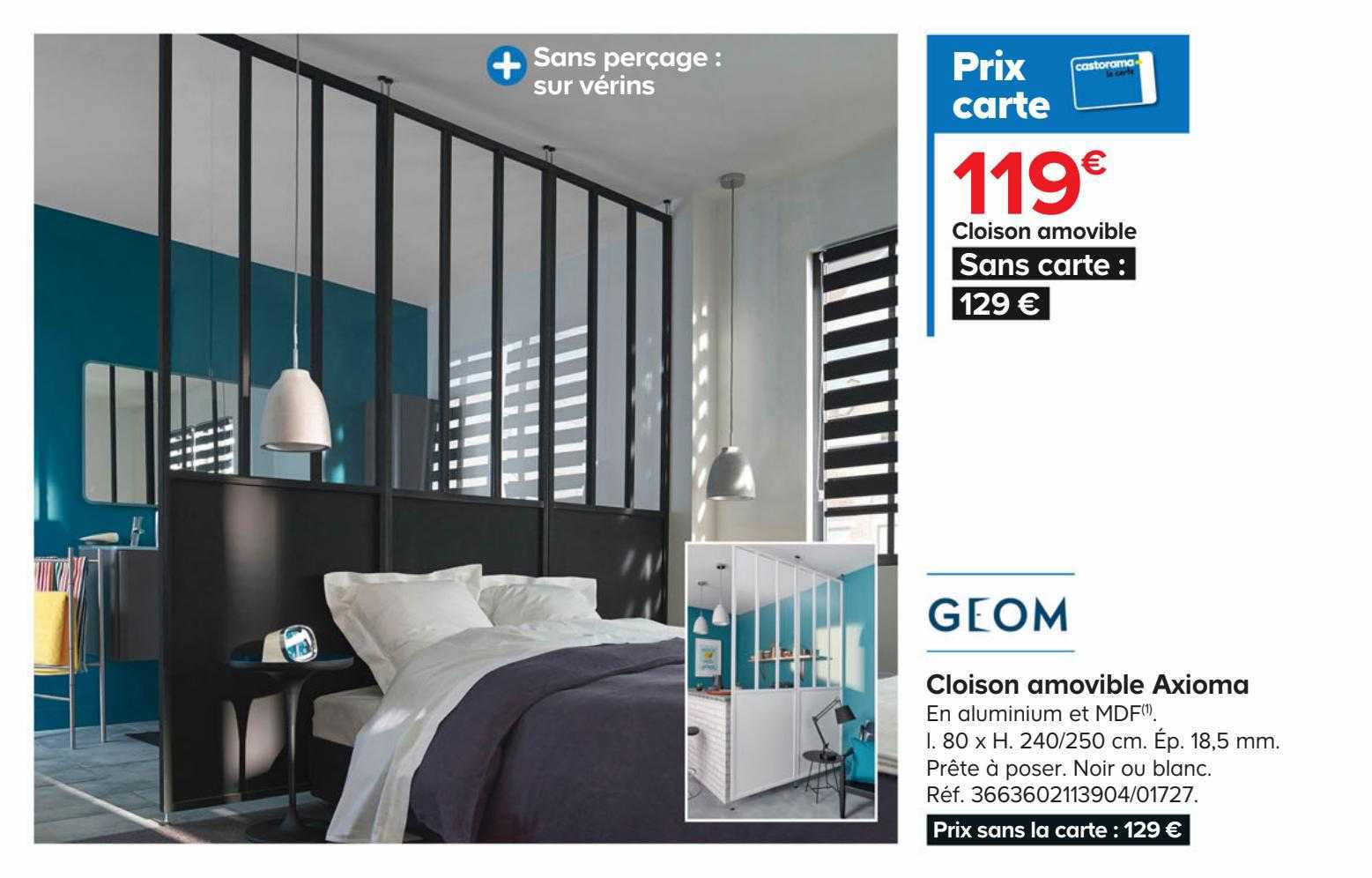 cloison amovible axioma geom