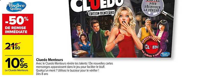 cluedo menteurs hasbro gaming