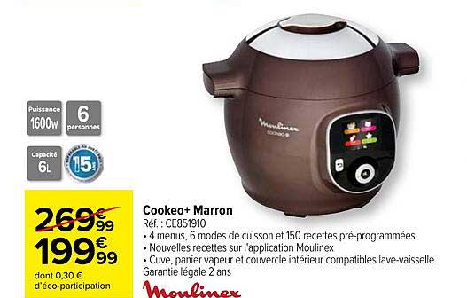 Cookeo+ Marron Moulinex