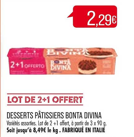 desserts pâtissier bonta divina