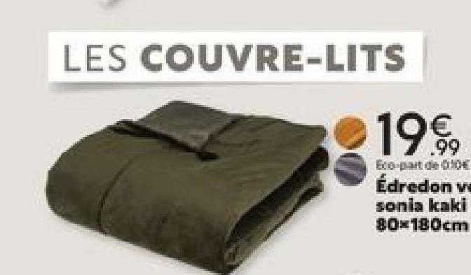 édreton Sonia Kaki 80 X 180 Cm