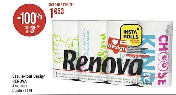 essuie-tout design renova