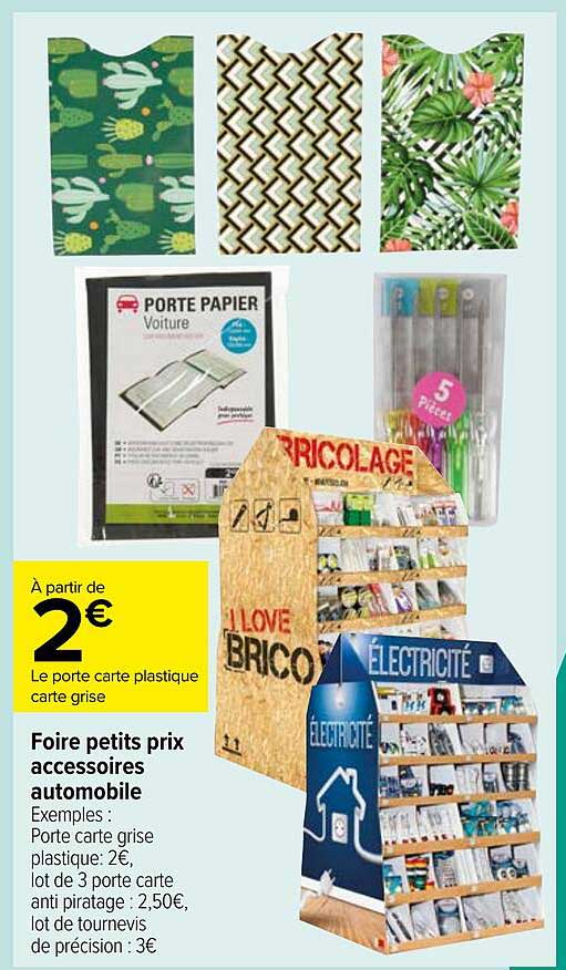 foire petits prix accessoires automobile