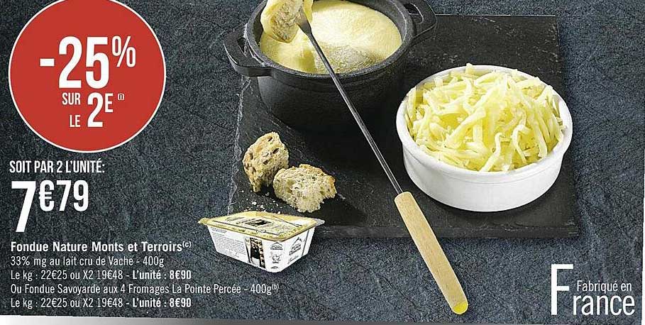 fondue nature monts et terroirs