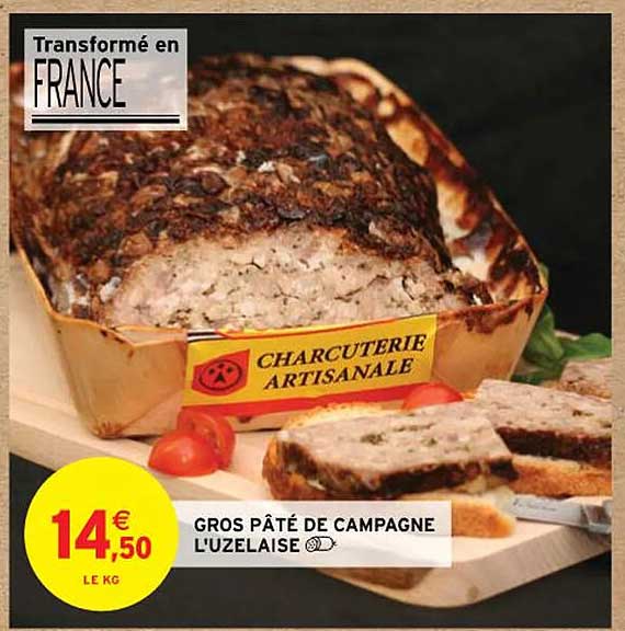 gos pâté de campagne l'uzelaise