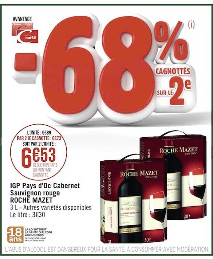 igp pays d'oc cabernet sauvignon rouge roche mazet