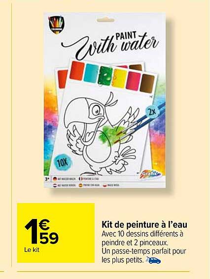 kit de peinture à l'eau