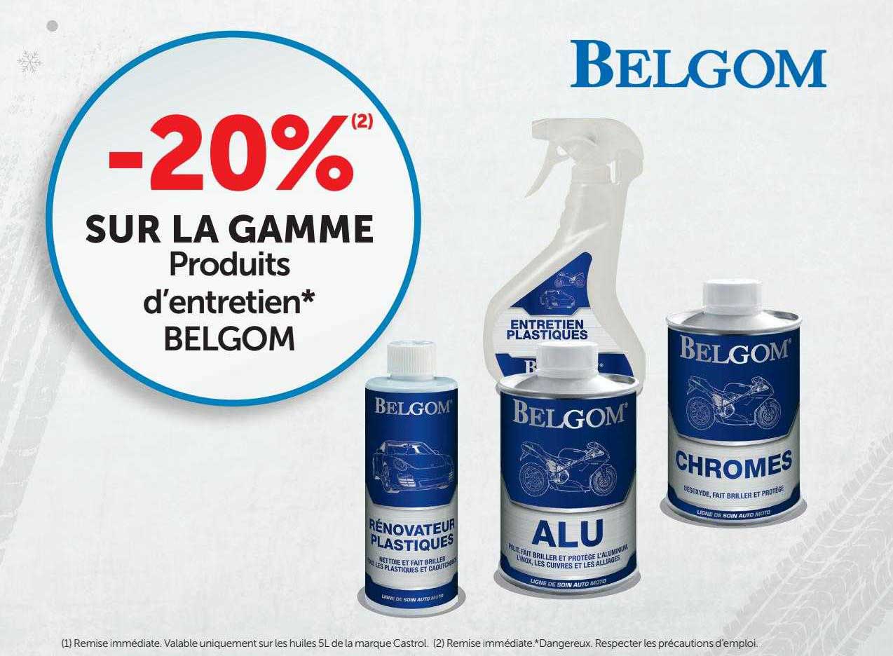 la gamme produits d'entretien belgom