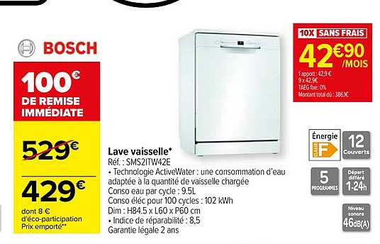 lave vaisselle bosch