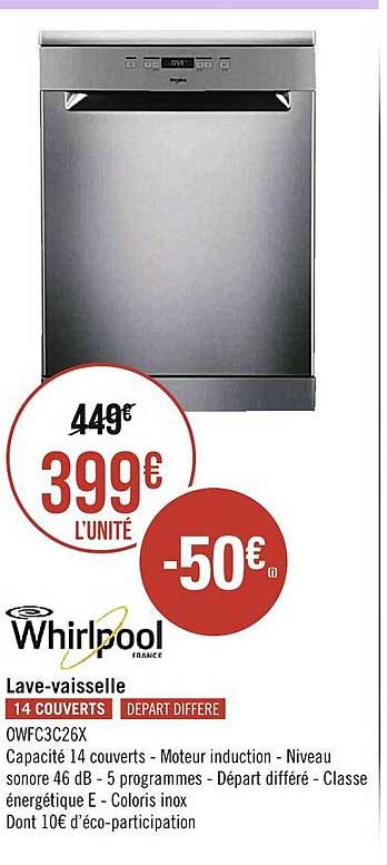 lave-vaisselle whirlpool