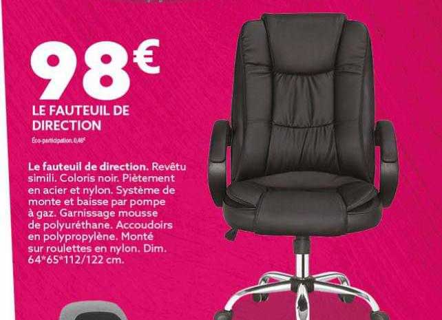 le fauteuil de direction