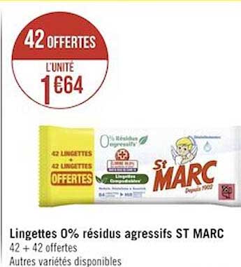 lingettes 0% résidus agressifs st marc