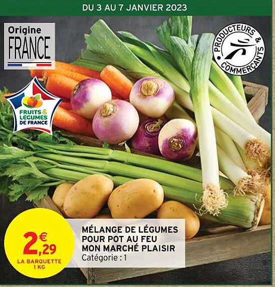 mélange de légumes pour pot au feu mon marché plaisir