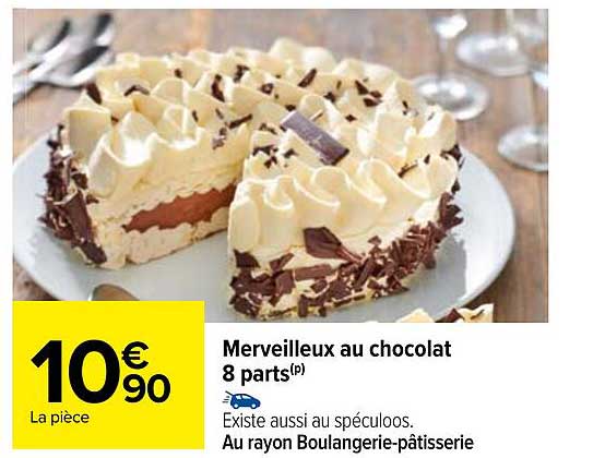 merveilleux au chocolat 8 parts