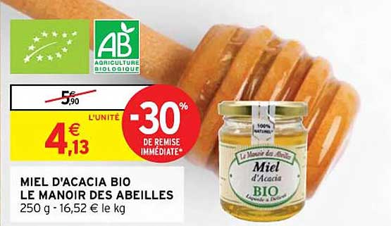 miel d'acacia bio le manoir des abeilles