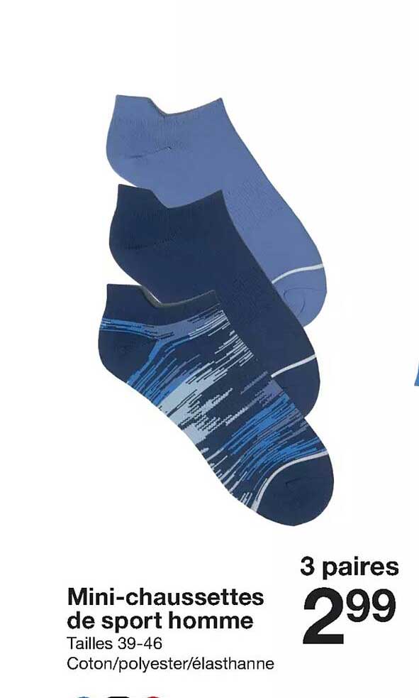 Mini-chaussettes De Sport Homme