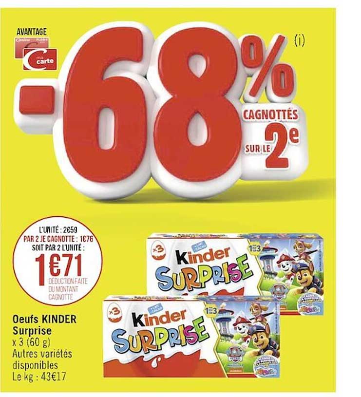 œufs Kinder Surprise