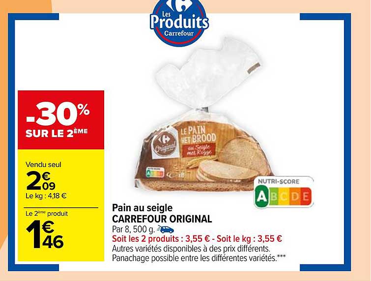 Pain Au Seigle Carrefour Original