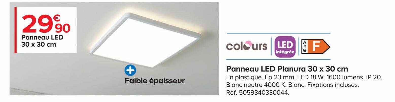 Panneau Led Planura 30 X 30 Cm Colours