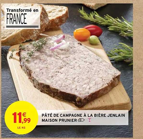 Pâté De Campagne à La Bière Jenlain Maison Prunier
