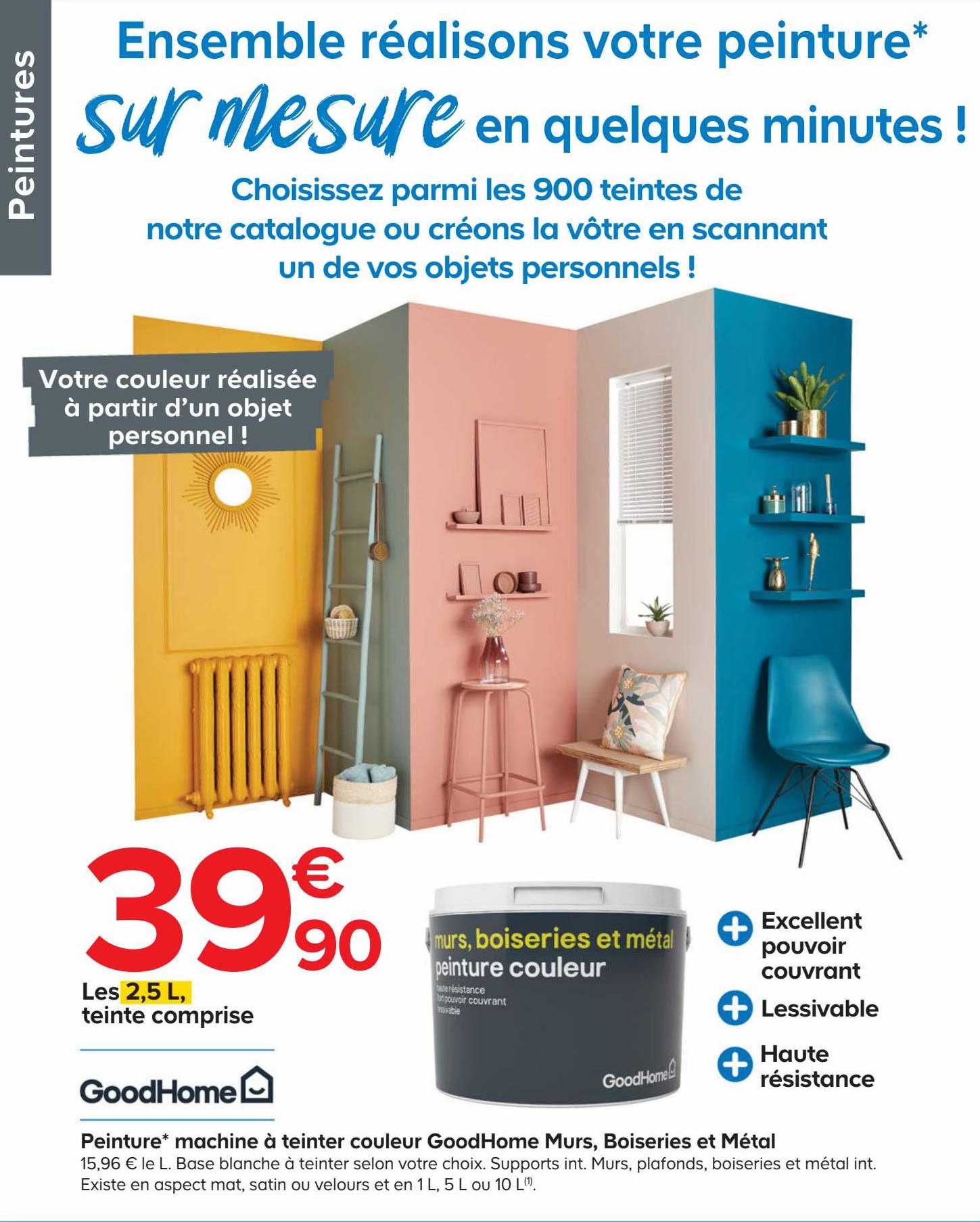 peinture machine à teinter couleur goodHome murs, boiseries et métal