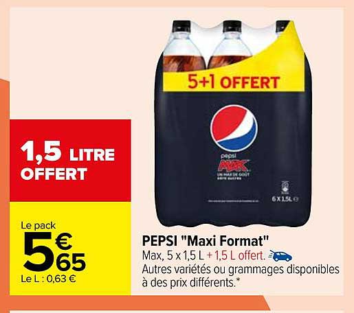 pepsi "maxi format"